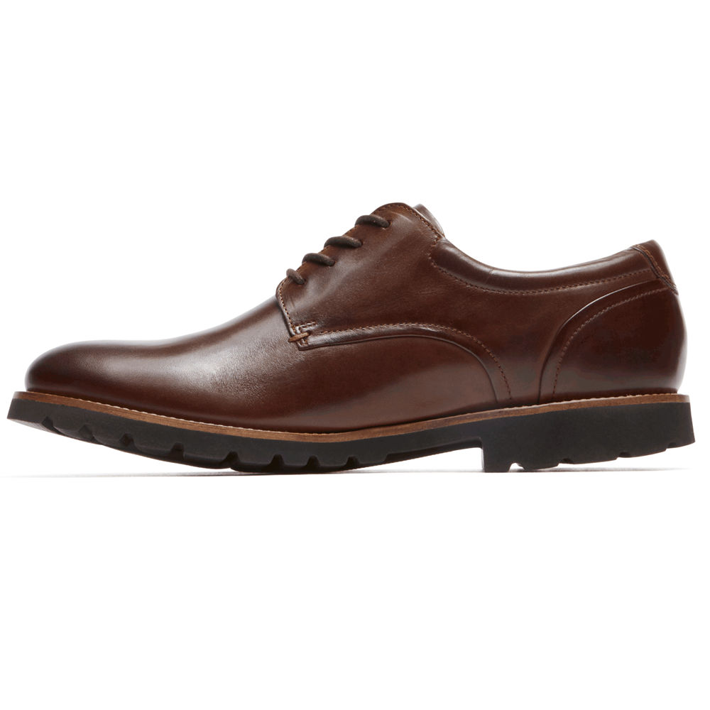 Rockport Mens Oxfords Brown - Sharp & Ready Colben - UK 062-CAYVKM